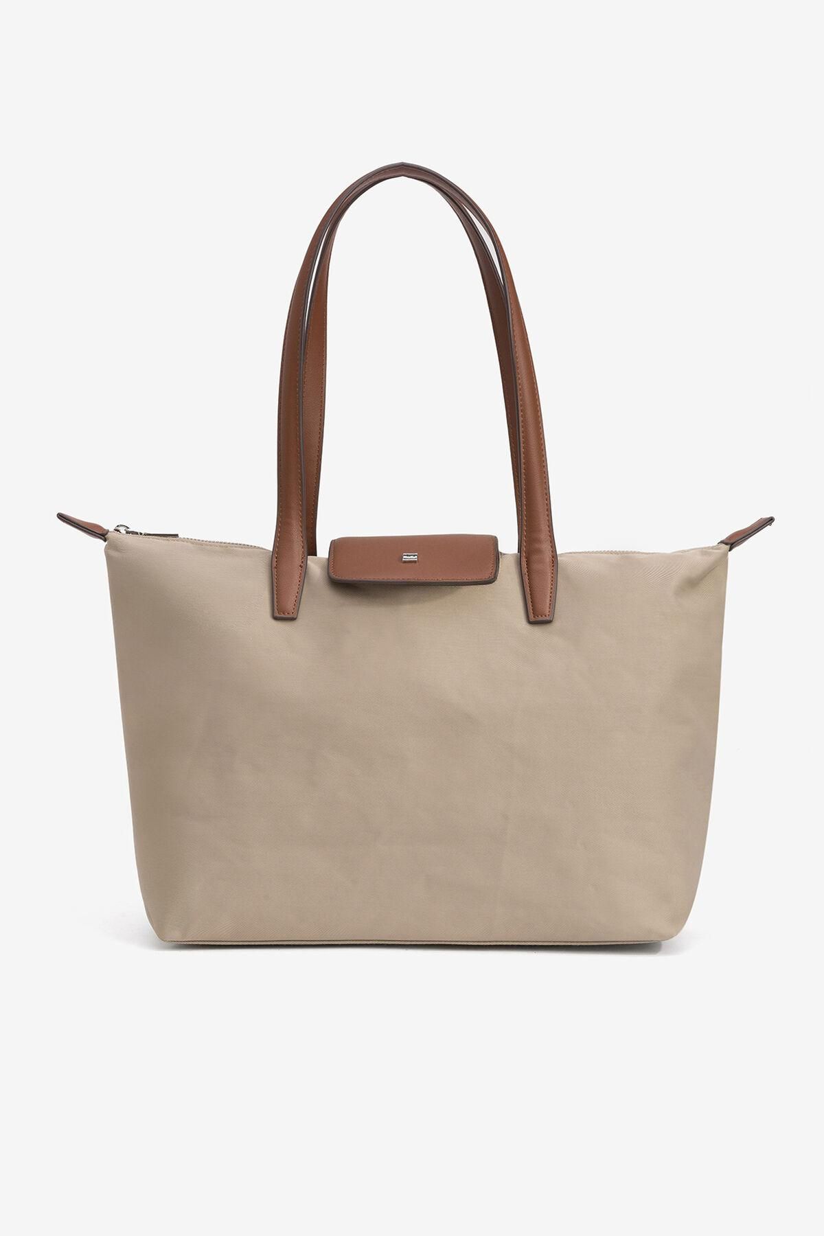 빌라노바 베이지 빅사이즈 나일론 쇼퍼백 7002948 BEIGE - 메인 이미지