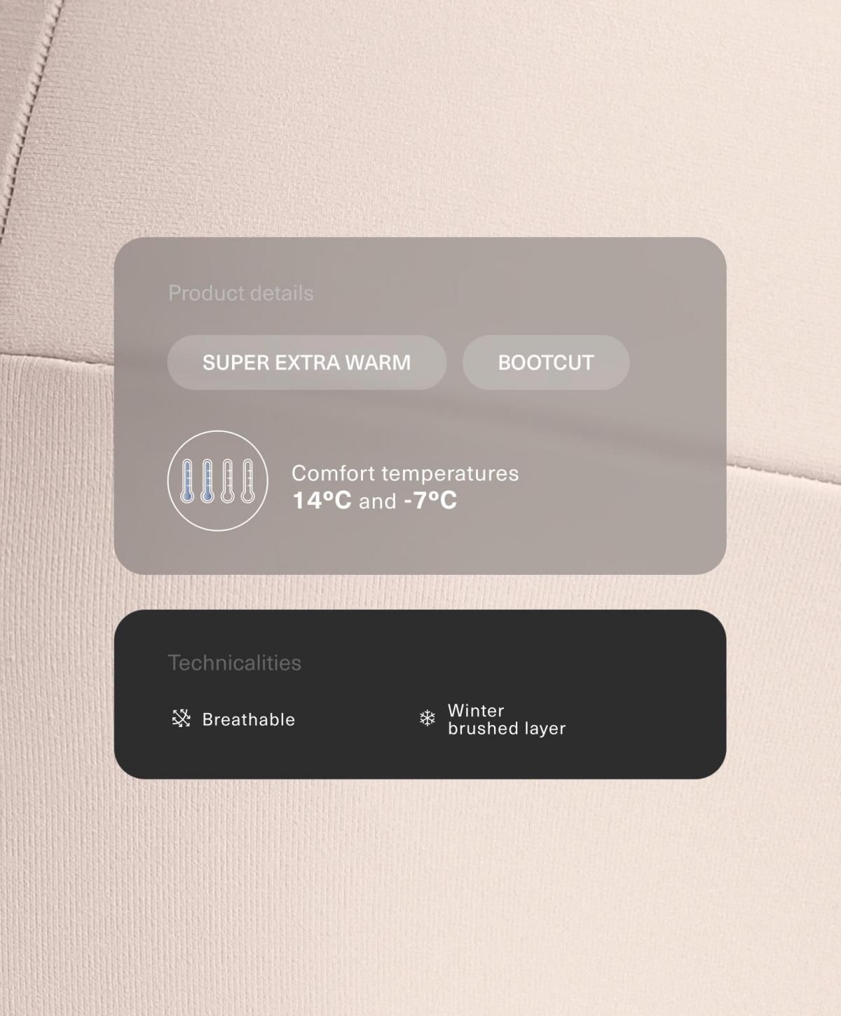 오이쇼 기모 부츠컷 하이웨이스트 심리스 팬츠 3397/825 PALEMINK - 상세 이미지 2