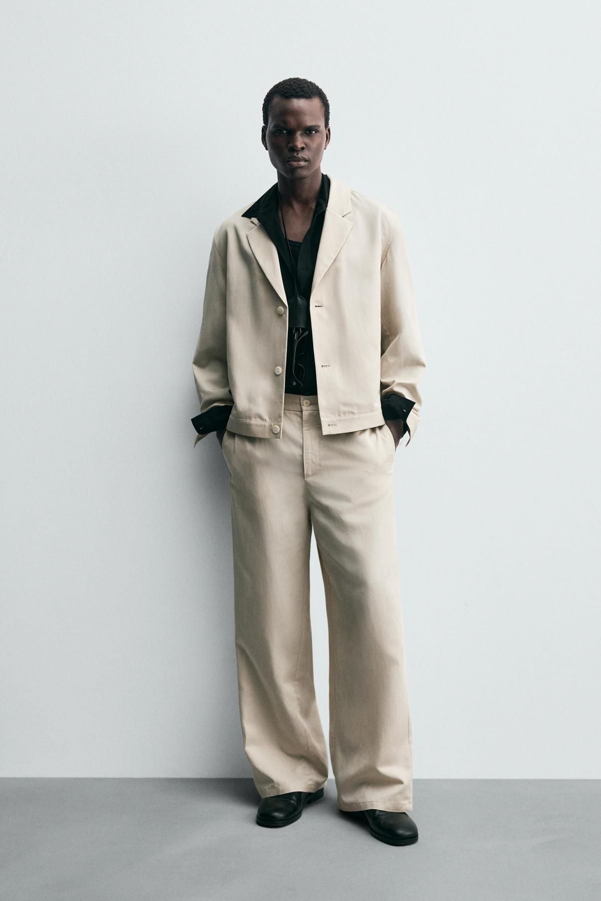 자라 미니멀 라이트 릴렉스핏 오버셔츠 6861/399 BEIGE - 상세 이미지 2