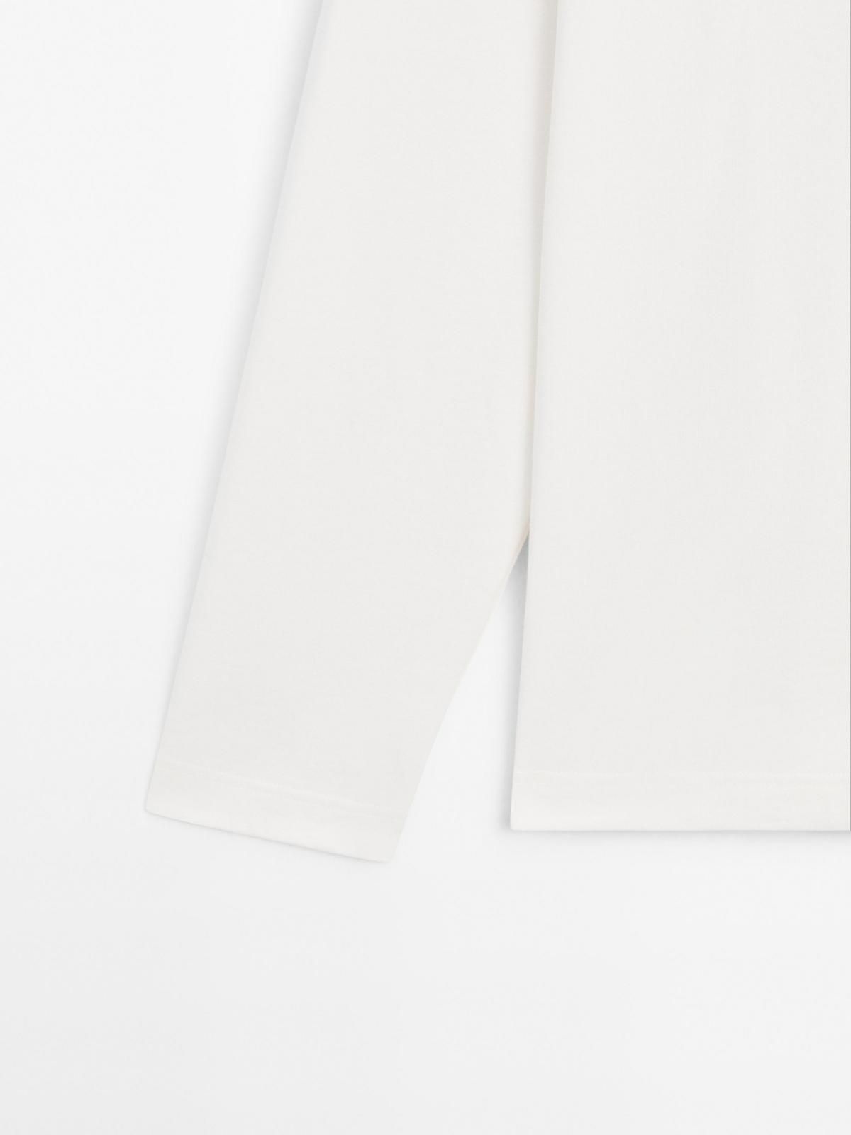 마시모두띠 베이직 코튼 긴팔 폴로셔츠 0625/152 OFF WHITE - 상세 이미지 4