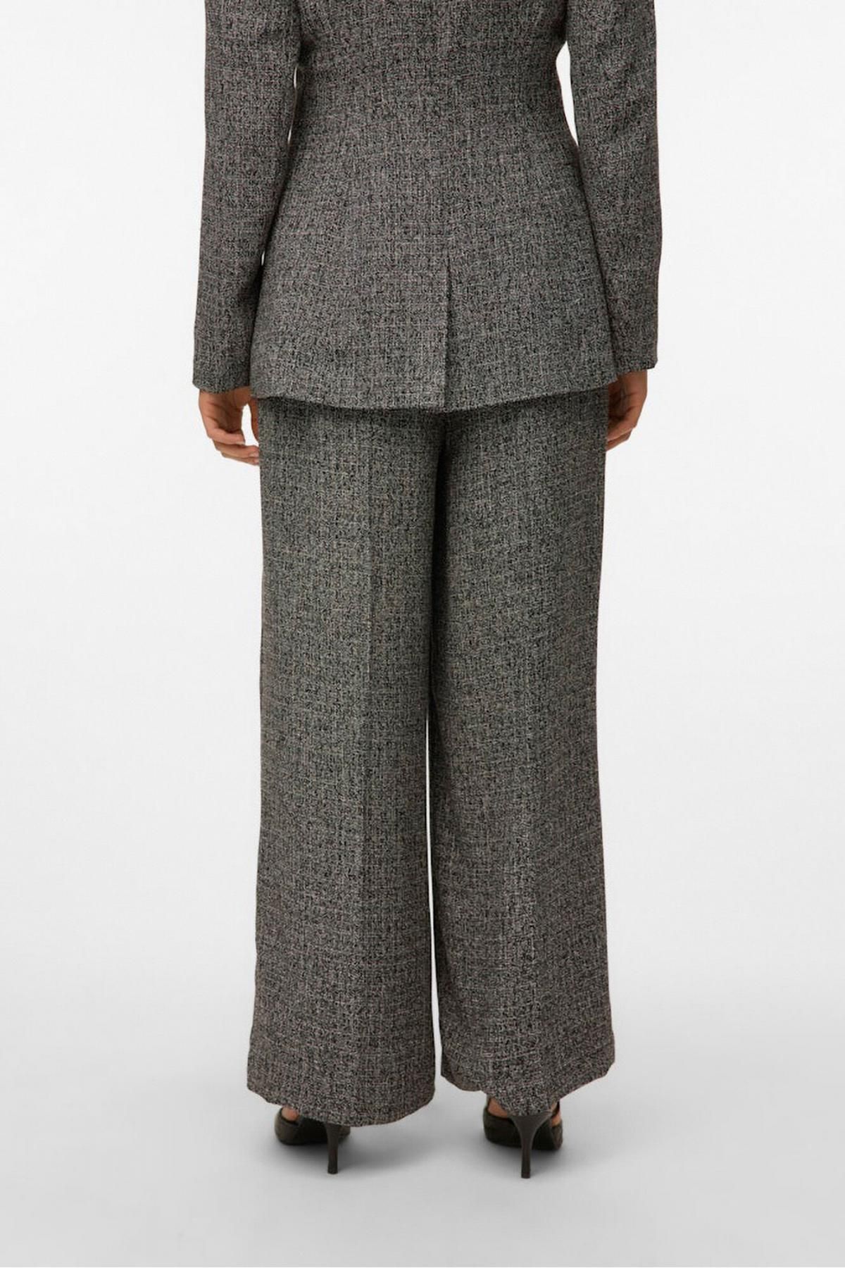 베로모다 테크니컬 와이드핏 핀턱 슬랙스 팬츠 3722163 GRIS - 상세 이미지 4