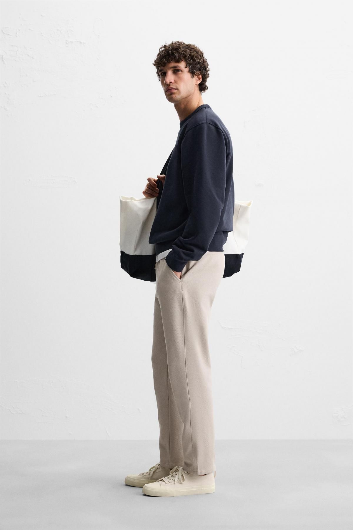 자라 컴포트핏 조거 웨이스트 팬츠 7484/303 BEIGE - 상세 이미지 4