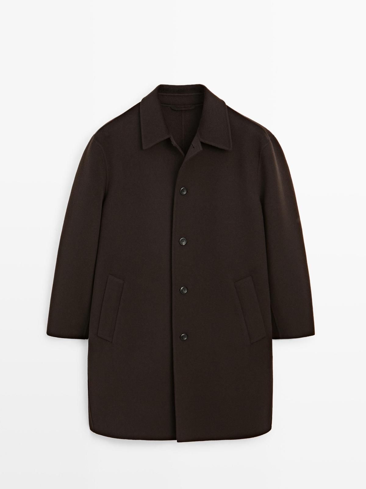 마시모두띠 클래식 울 블렌드 싱글 롱 코트 3545/532 BROWN - 메인 이미지