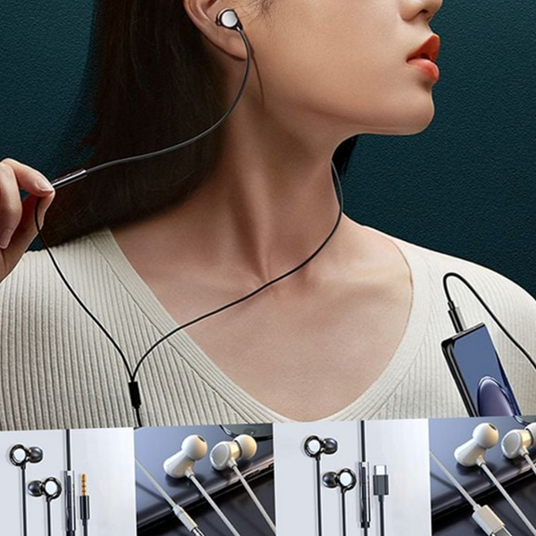 인이어 유선 이어폰 게이밍 도자기 이어폰 데일리 고음질 학습용 3.5mm - 상품 이미지