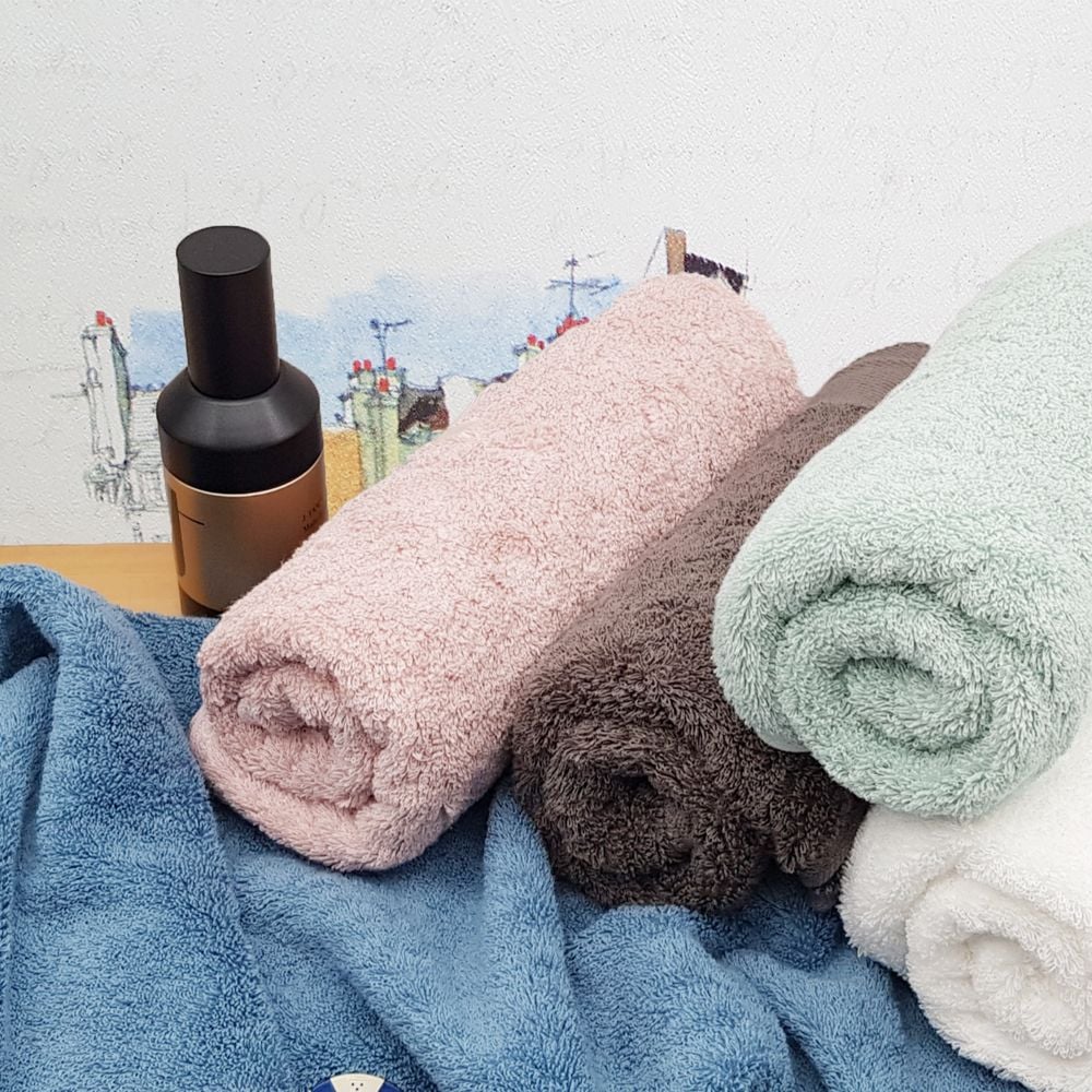 도톰한 WP프리미엄 호텔 타올 수건 코마사 40수 200g 코마사 200g 블루 - 상품 이미지