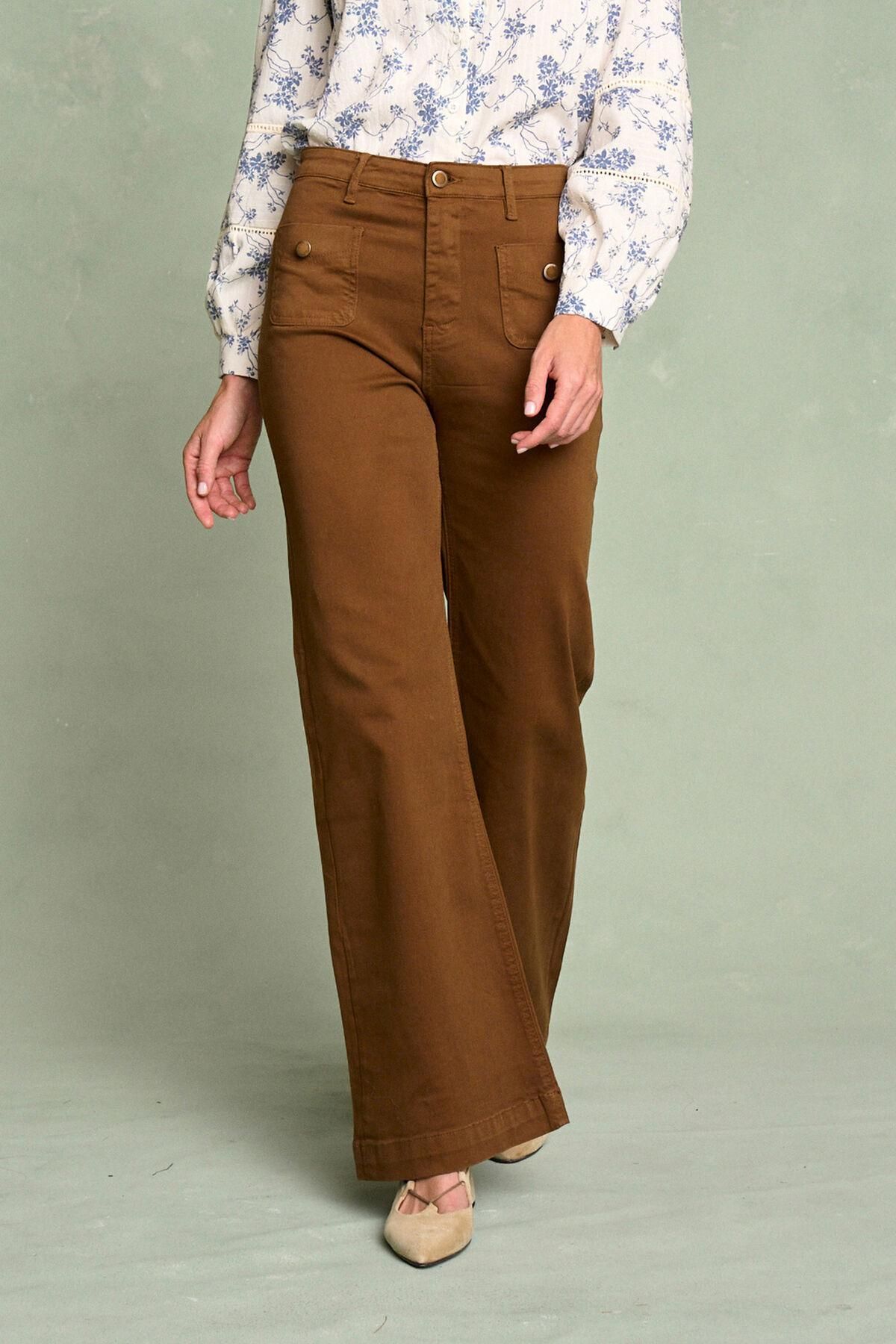 폴린에무아 트렌디 카멜 스트레이트핏 데님 팬츠 5942279 CAMEL - 상품 이미지