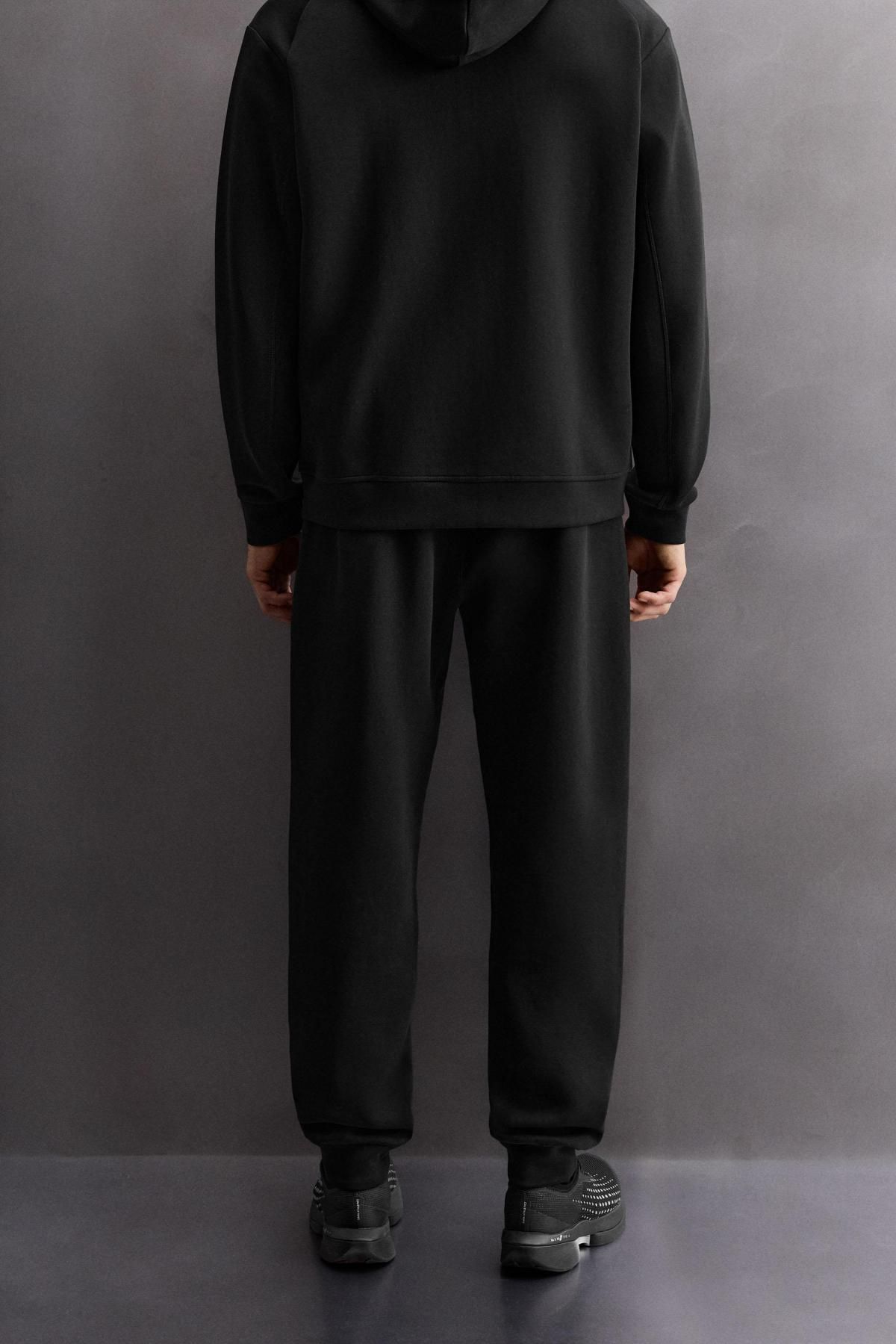 자라 스트레치 블랙 테크니컬 조거 팬츠 8574/330 BLACK - 상세 이미지 4