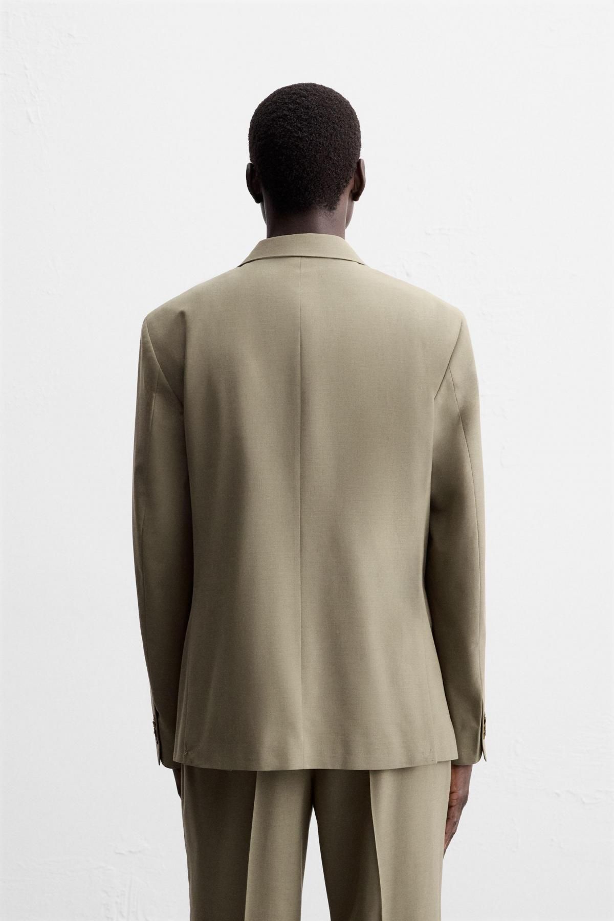 자라 테일러드 텍스처 싱글 블레이저 5746/261 BROWN / TAUPE - 상세 이미지 4