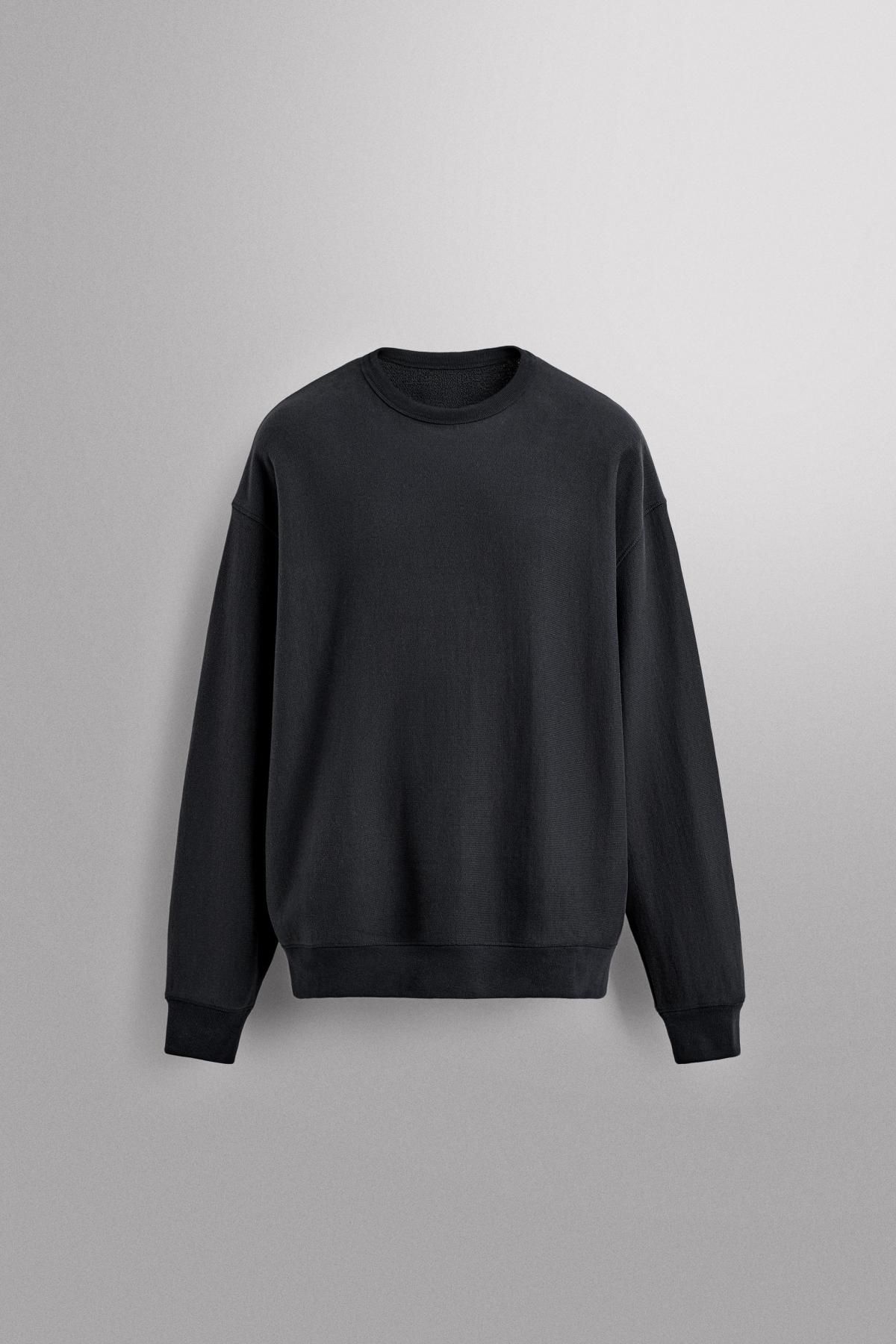 자라 테크니컬 베이직 크루넥 맨투맨 4231/308 NAVY BLUE - 메인 이미지