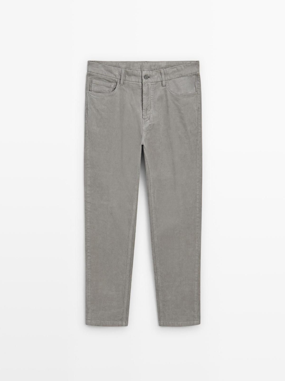 마시모두띠 슬림핏 코듀로이 데님 팬츠 0350/102 PEARL GREY - 상세 이미지 5