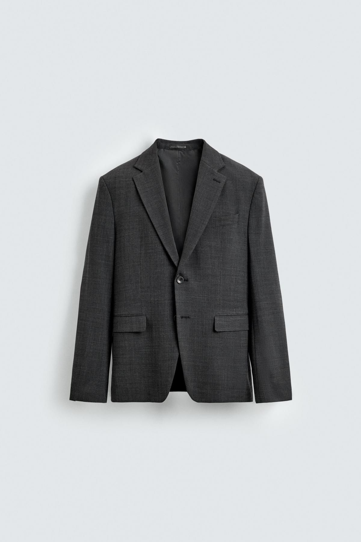 자라 테크니컬 텍스처 테일러드 블레이저 5746/418 ANTHRACITE GREY - 메인 이미지