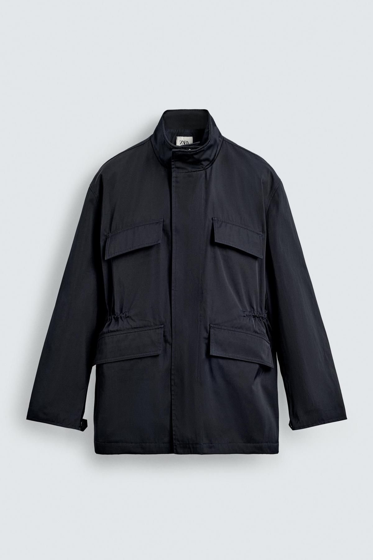 자라 테크니컬 멀티포켓 하이넥 파카 1437/332 NAVY BLUE - 메인 이미지