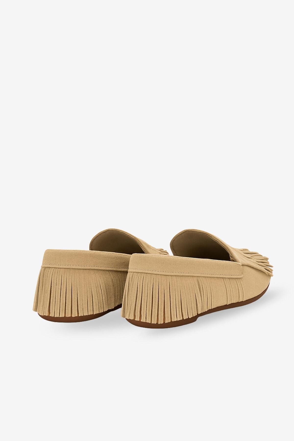 쿠플레 프린지 스웨이드 카멜 태슬 로퍼 3892262 BEIGE - 상세 이미지 3