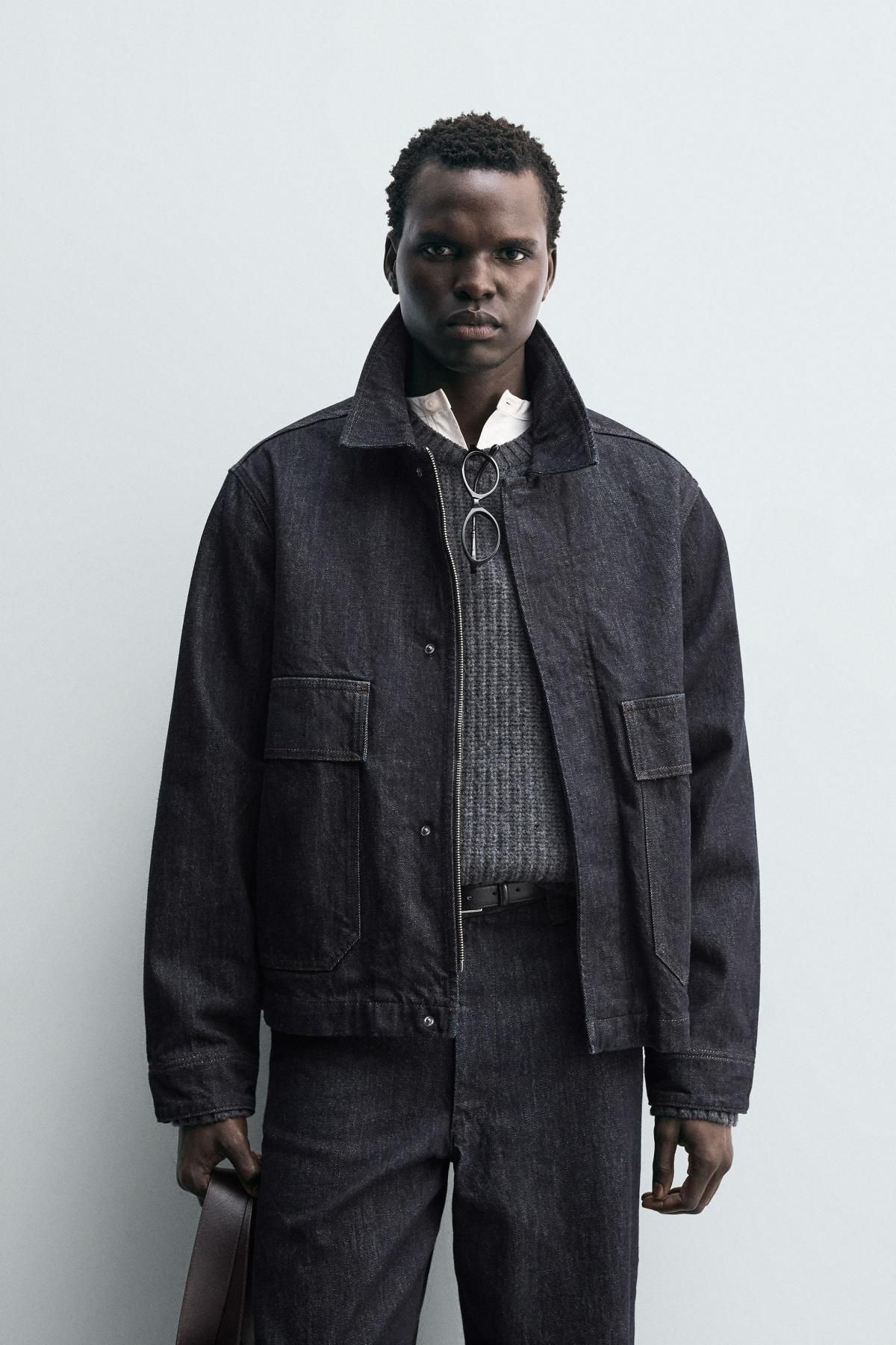 자라 테크니컬 데님 포켓 재킷 1300/370 INDIGO - 상세 이미지 3