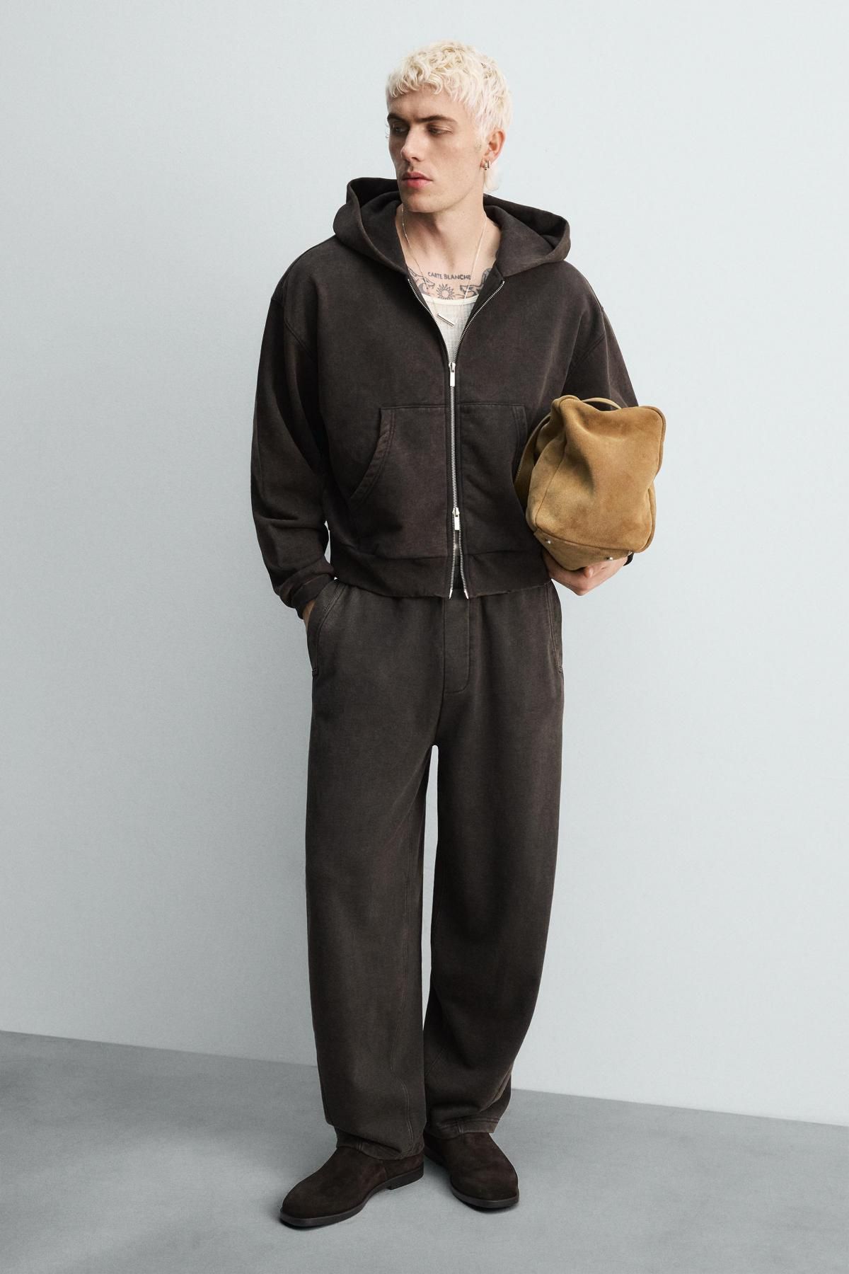 자라 스웨이드 스퀘어토 로퍼 2633/620 BROWN - 상세 이미지 3