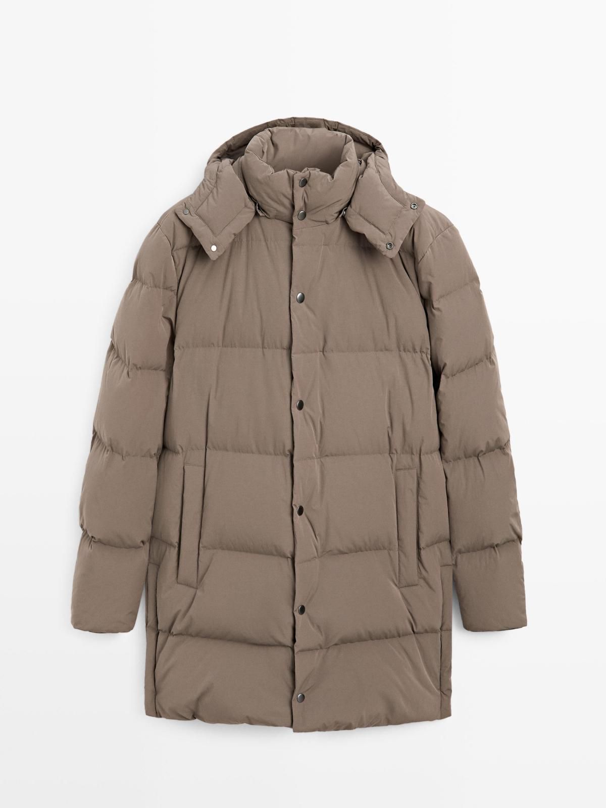 마시모두띠 테크니컬 방수 다운 롱 패딩 자켓 3133/422 PALE KHAKI - 상품 이미지