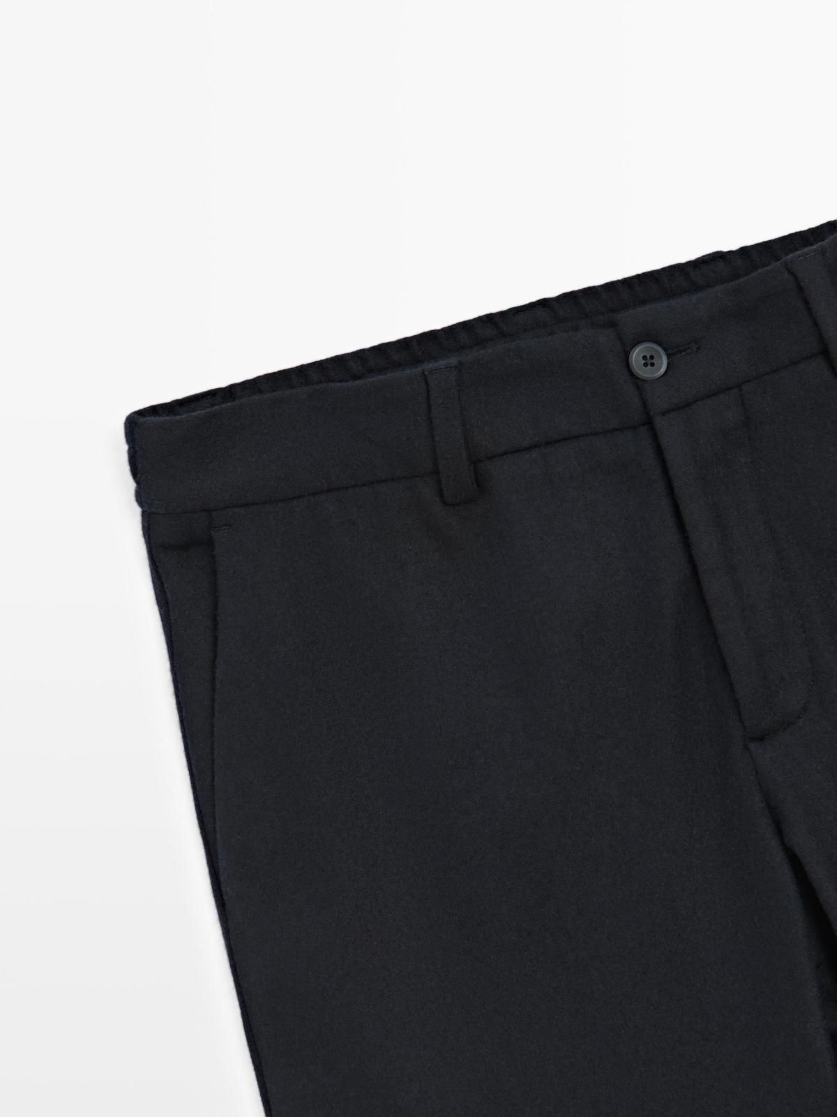 마시모두띠 테크니컬 울블렌드 수트 슬랙스 팬츠 2870/367 NAVY BLUE 이미지 6
