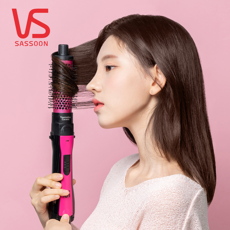 비달사순 고데기 롤 스타일러 웨이브 헤어 에어 브러쉬 볼륨 고데기 빗 드라이기 VSAS80PIK
