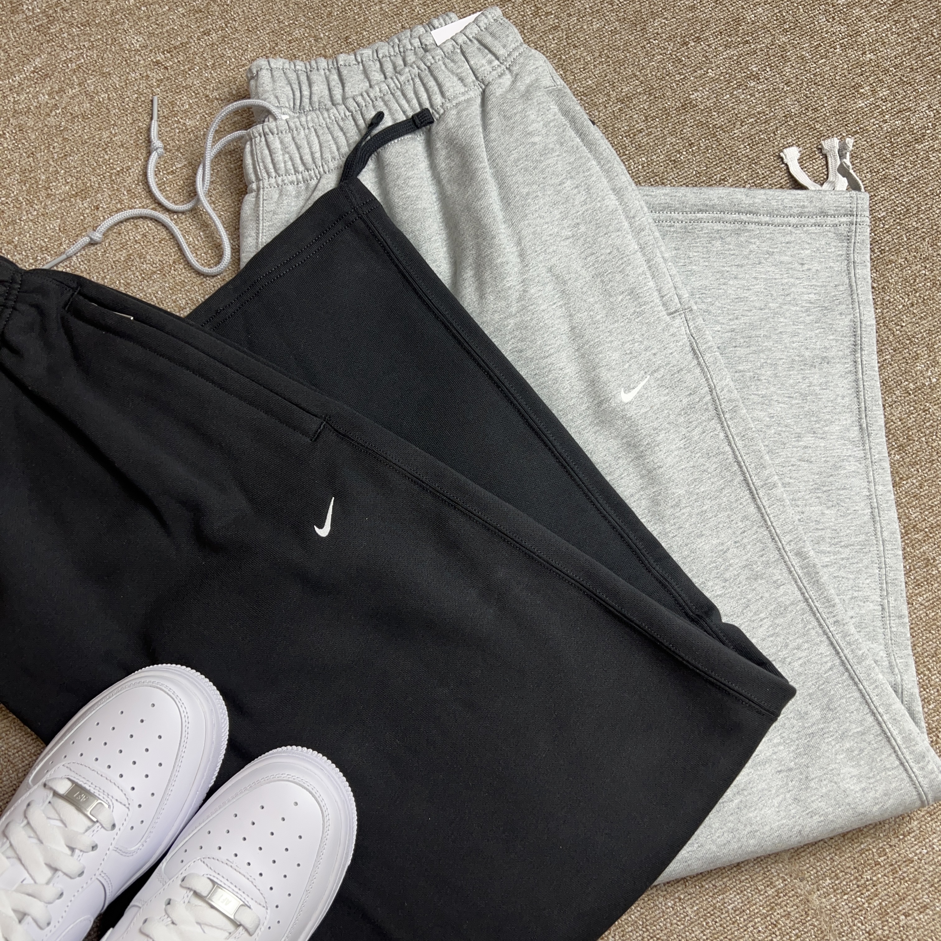 나이키 플리스 기모 팬츠 스트레이트핏 겨울 후리스 츄리닝 - 상세 이미지 4