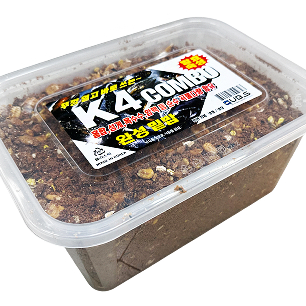 주걱포함 K4 홍합폭탄밑밥 3kg 뚜껑열어 바로 쓰는 카고 완성 밑밥 - 상품 이미지