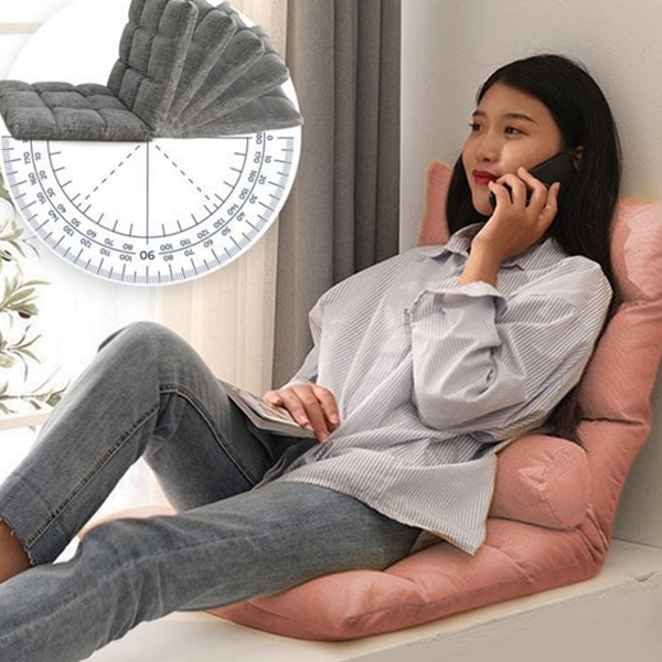 편안한 1인용 좌식 의자 리클라이너 좌식 등받이 의자 접이식 - 메인 이미지