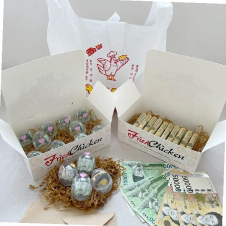 달리아 돈박스 리얼 치킨 용돈 박스 생신 생일 명절 돈 시즌2/부모님