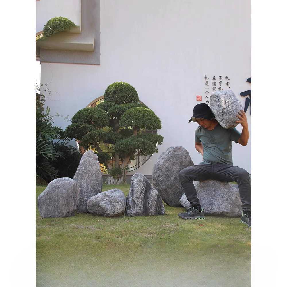 정원 인조 암석 인테리어 조형 야외 인공 바위 장식물 A형 암석(35x26x71cm) - 상세 이미지 2