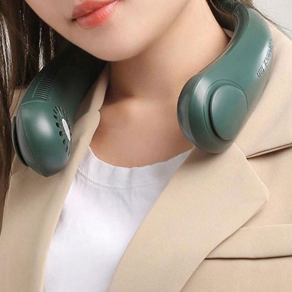 웨어러블 넥밴드 선풍기 휴대용 목걸이 선풍기 초경량 넥풍기 - 상품 이미지