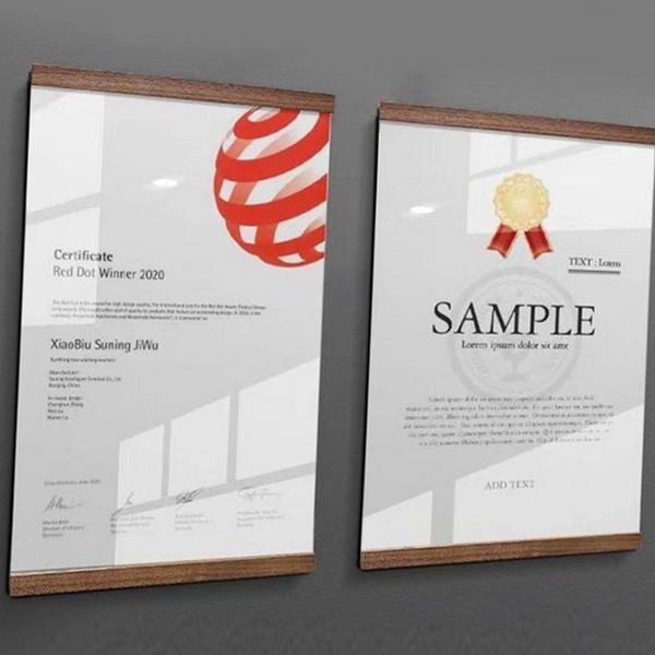 인테리어 원목 자석 액자 무타공 벽면 부착 액자