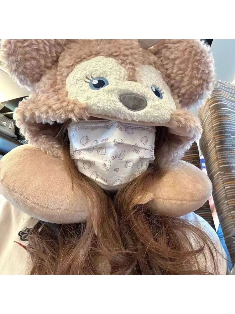 U형 베개 여행 비행기 후드 낮잠 목베개 휴대용 블루스티치 후드 - 상세 이미지 5
