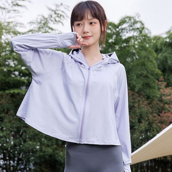 경량 여성 자외선 차단 바람막이 썸머 자외선 차단 후드 - 상품 이미지