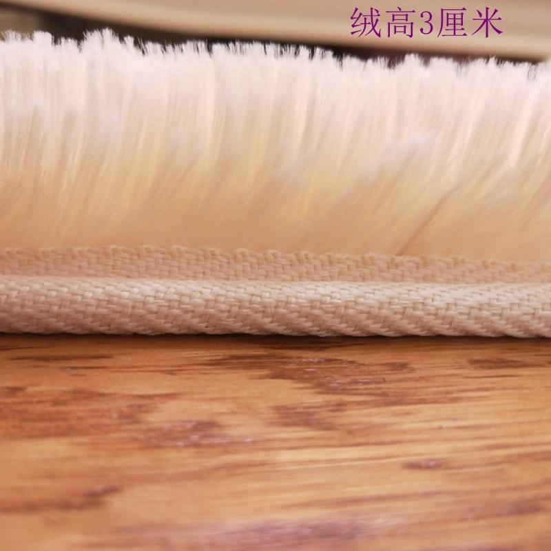 양모 러그 카펫 겨울 대형 매트 양털 따뜻한 워셔블 털 인테리어 장모 장모 유백색 80x120cm - 상세 이미지 4