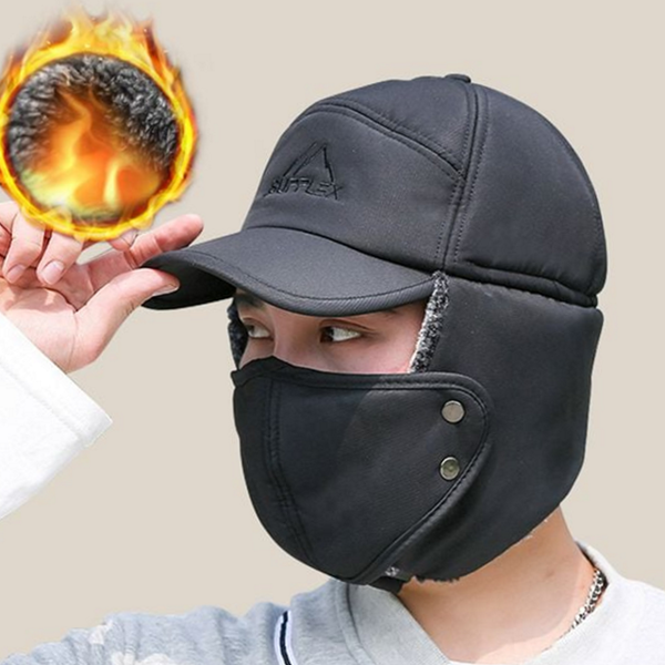 남성 겨울 방한 모자 남녀 방한 귀달이 모자 귀마개 - 상품 이미지