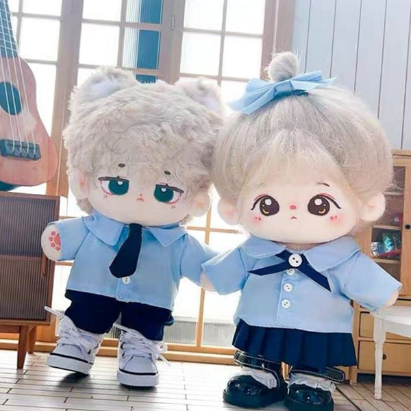 아이돌 20cm 인형 옷 스쿨룩 20cm 인형 교복 세트 - 메인 이미지