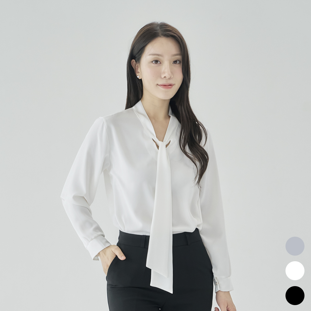 타이블라우스 리본블라우스 [차차] 제품 이미지