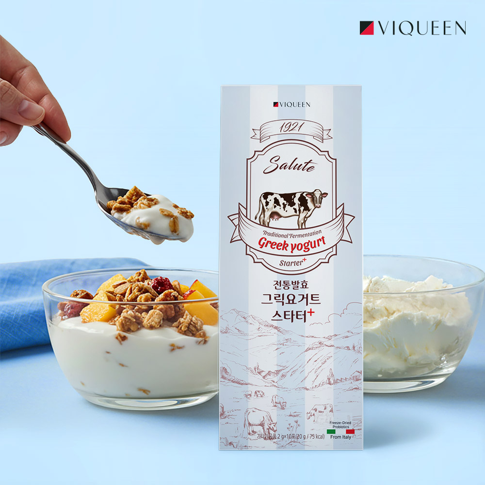 바이퀸 1921살루트 전통발효 그릭요거트스타터 플러스 1박스(10포) 20g, 1개 - 상세 이미지 2