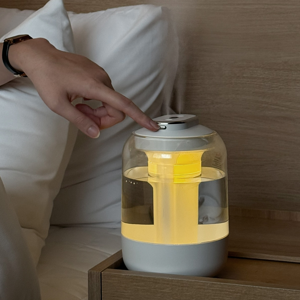 소담온 고요 미니 가습기 초음파 무선 사무실 휴대용 충전식 스노우화이트