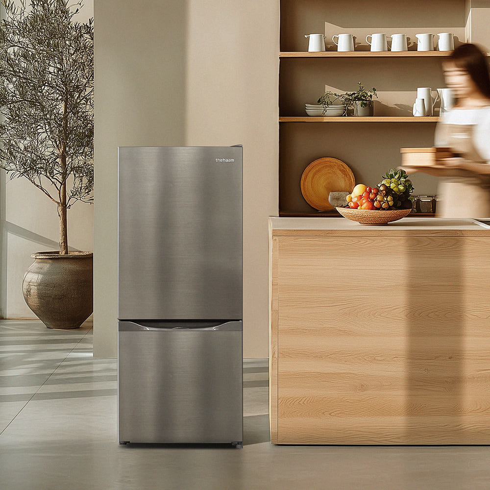 더함 117L 냉장고의 깔끔한 디자인