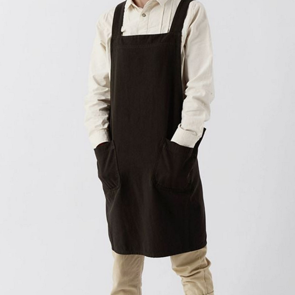 바리스타 캔버스 앞치마 유니섹스 면 앞치마 홈카페 작업