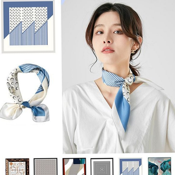 사각 여성 스카프 데일리목 실크스카프 패션 여름 - 메인 이미지