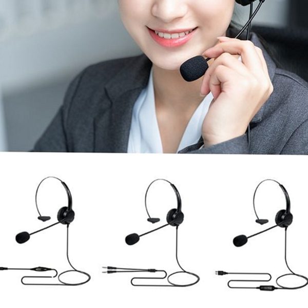 강의 콜센터 헤드셋 재택 유선 헤드셋 상담원 사무용 - 상품 이미지