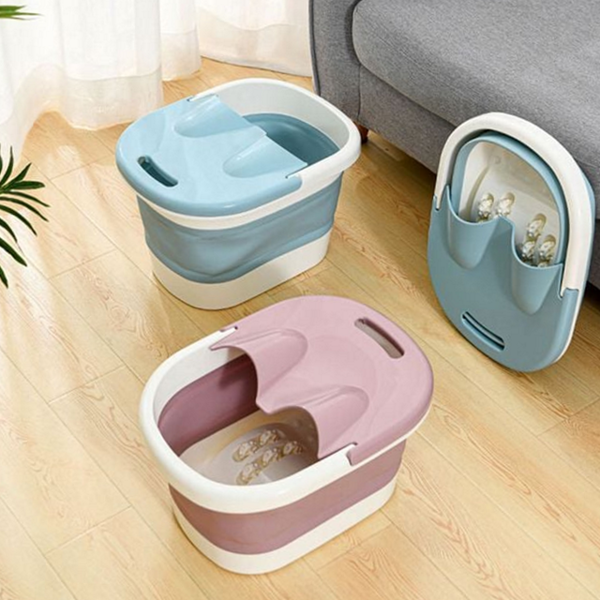 휴대용 접이식 족욕기 이동식 발지압 족욕탕 홈케어