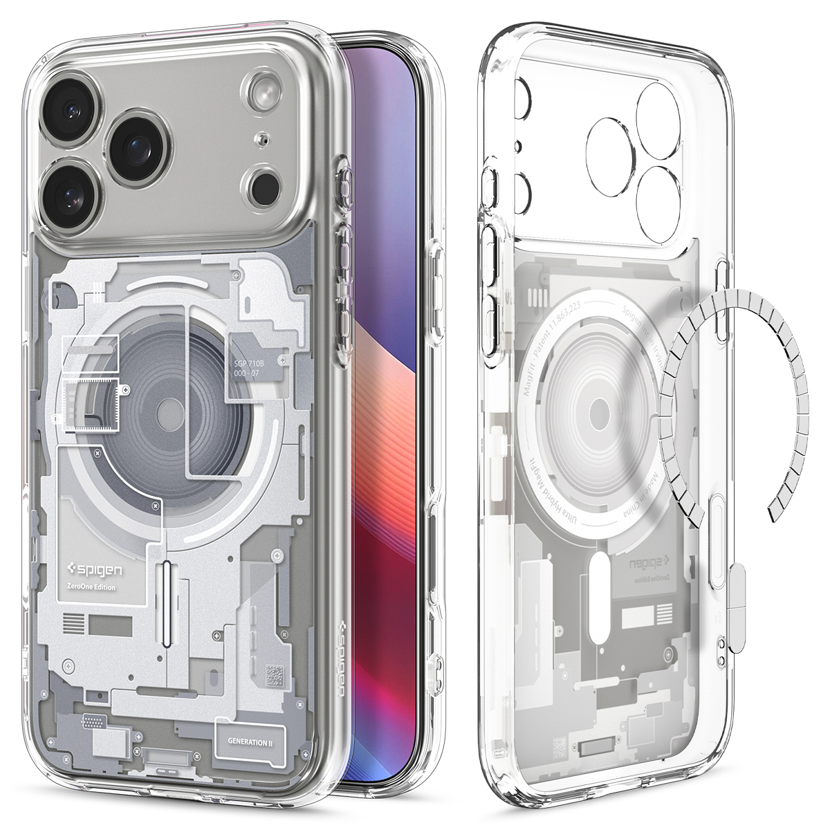 맥세이프 케이스 울트라하이브리드 맥핏 제로원 화이트, 아이폰17 프로 - 상세 이미지 3