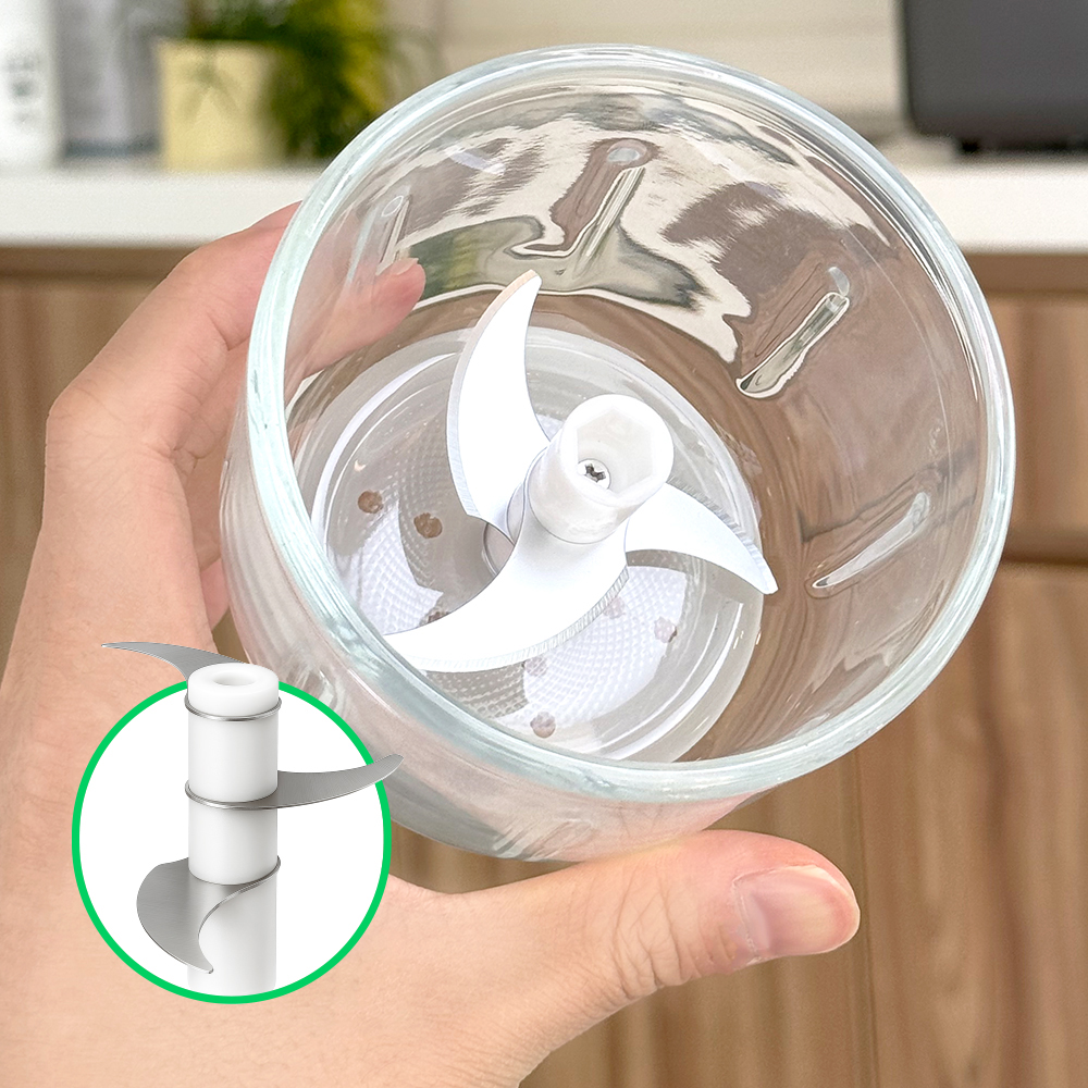 필쿡 무선 미니 가정용 만능 다지기 마늘 야채 충전식 멀티 쵸퍼 300ml 이미지 6
