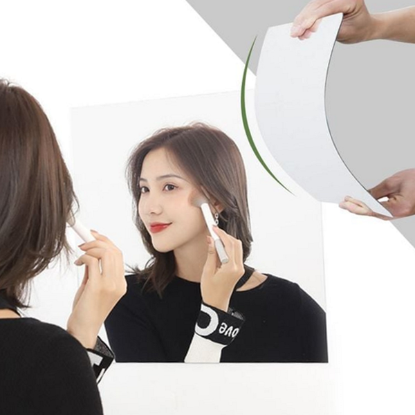무타공 아크릴 거울 안전 붙이는 거울 인테리어 30cm - 메인 이미지