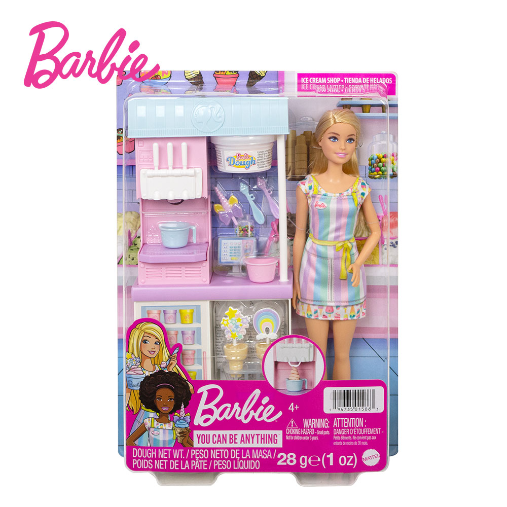 [BARBIE] 바비 커리어 아이스크림 가게 플레이세트 역할놀이 여아선물 직업체험 패션인형 카페놀이 - 상세 이미지 5