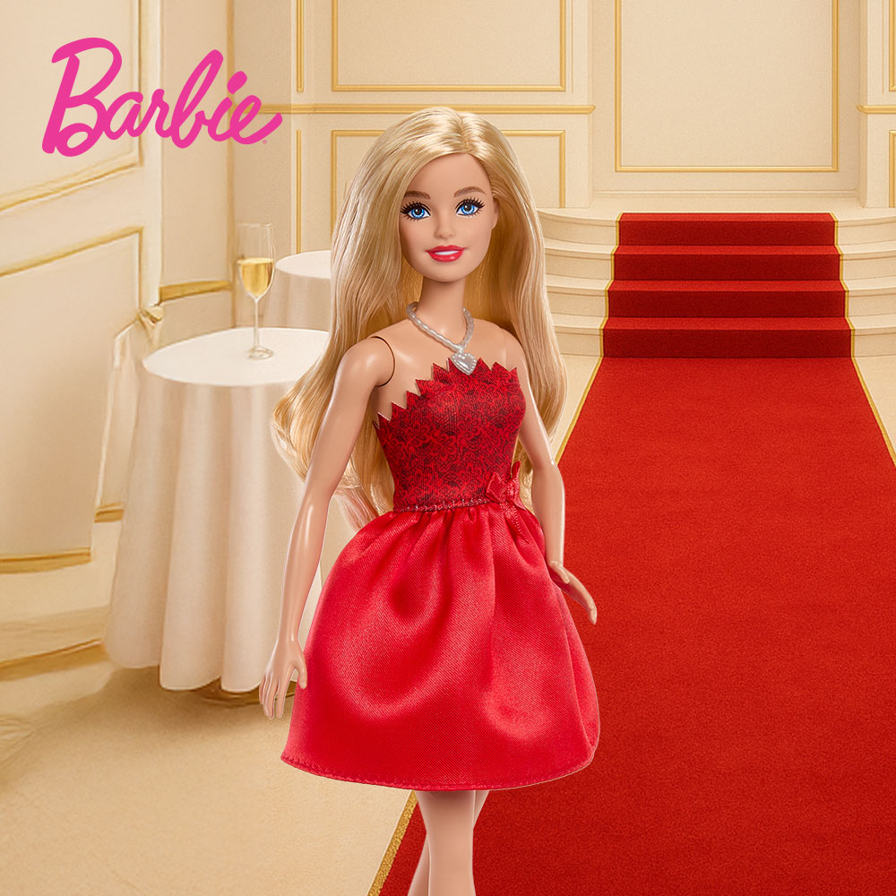 [BARBIE] 바비인형 패션 80주년 기념 루비레드 BARBIE FASHION 80TH RUBY RED - 상세 이미지 3
