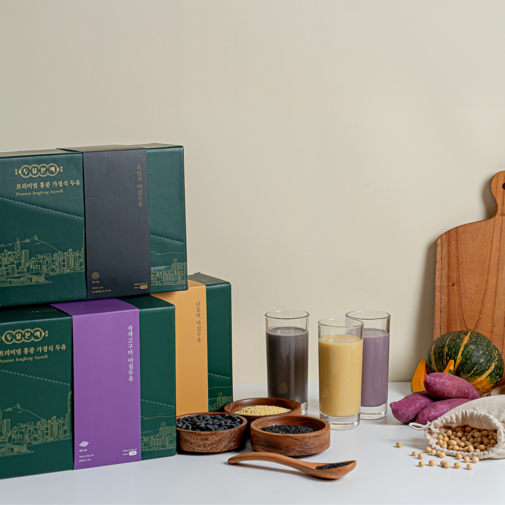 두유본색 흑임자 자색고구마 단호박 190ml 30개 무가당 저당두유