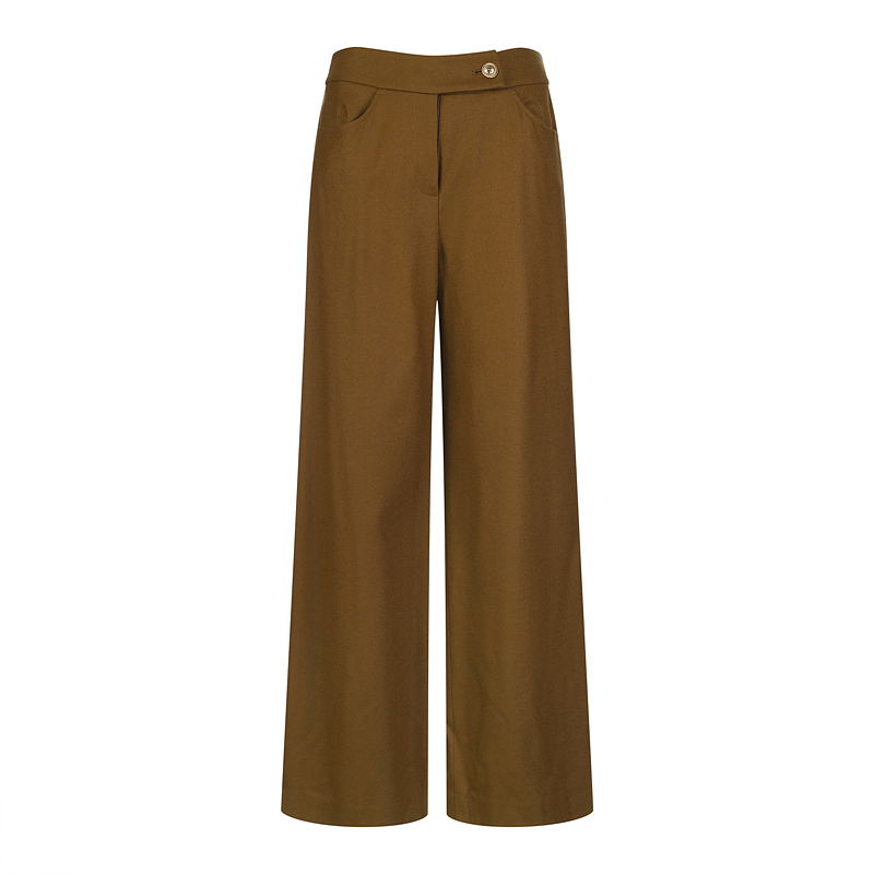 골드버튼 디자인 팬츠 - 상품 이미지