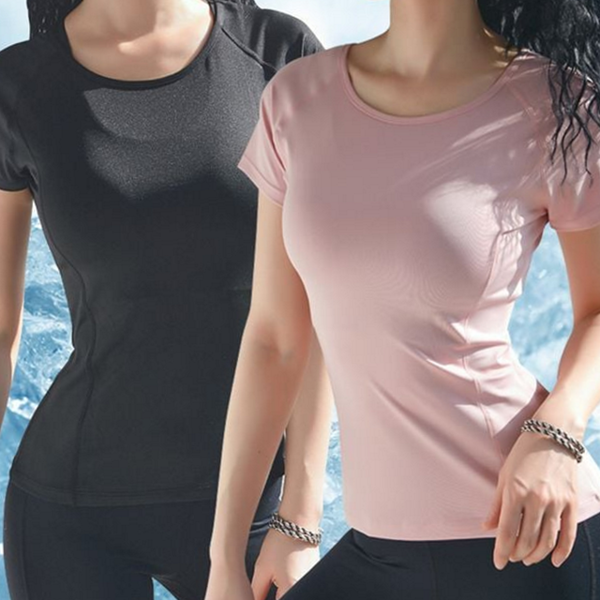 기능성 여성 반팔 티셔츠 에어쿨링 여성 쿨링 티셔츠 베이직 - 상품 이미지